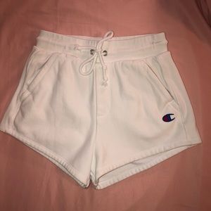Champion Reverse Weave White Shorts